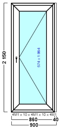 дверь дпв 26 {<} в2 с 2150х900 правая {4м1-10-4м1-10-4м1 32мм}