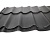 металлочерепица монтерей лист графит бархат ral 7024 (1190х3150)