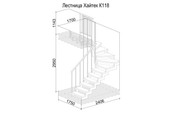 лестница Хайтек К91 против часовой стрелки